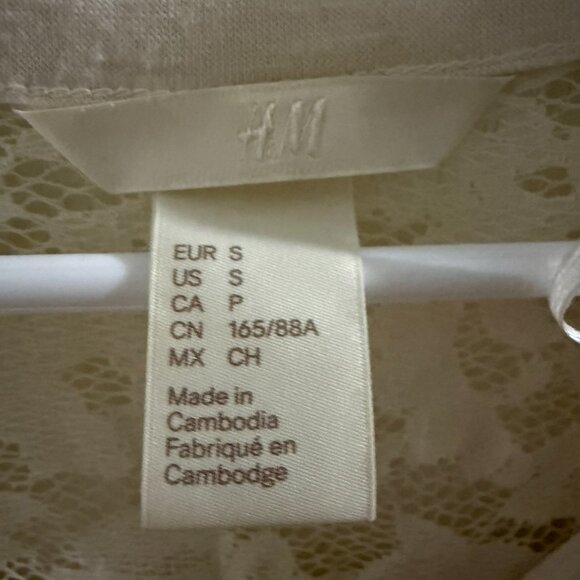 H&M Women blouse beige size S - Picture 2 of 3